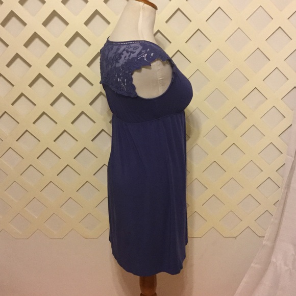 Cornflower Blue Cynthia Rowley Lace Detail Dress - Picture 3 of 6